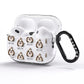 Shih Tzu Icon with Name AirPods Pro Glitter Case Side Image