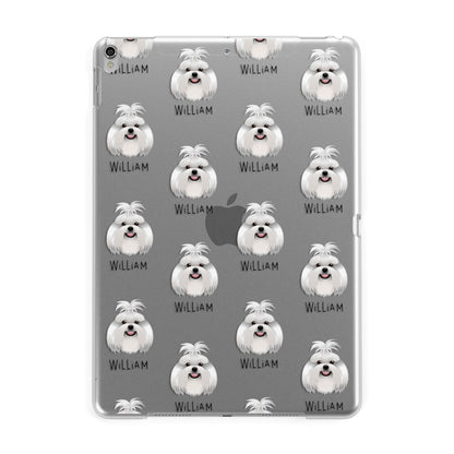 Shih Tzu Icon with Name Apple iPad Silver Case