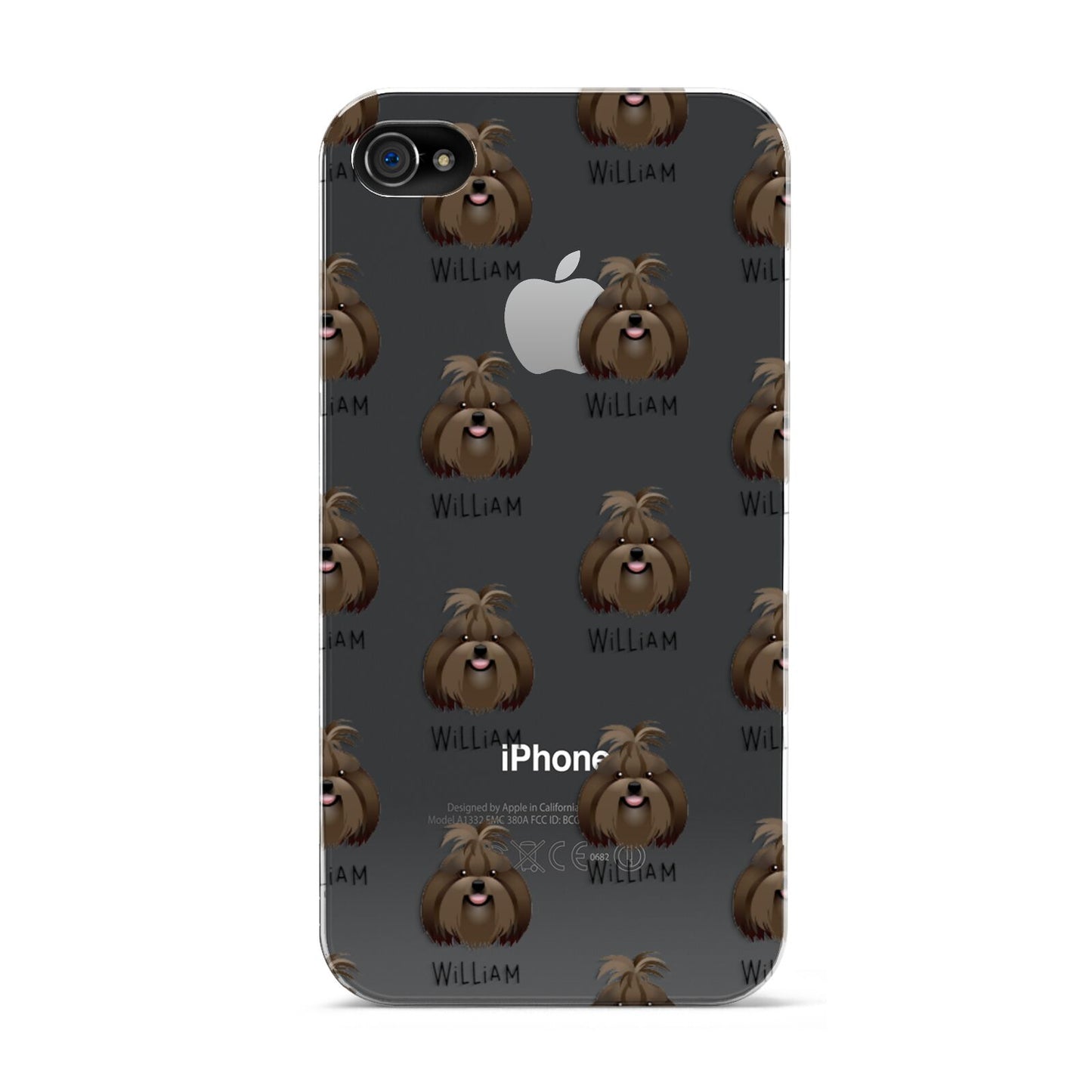 Shih Tzu Icon with Name Apple iPhone 4s Case