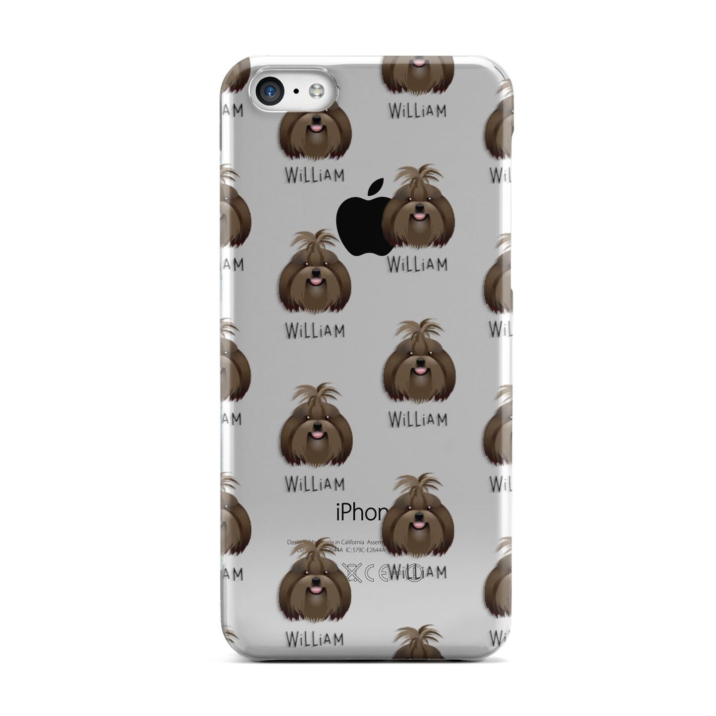 Shih Tzu Icon with Name Apple iPhone 5c Case