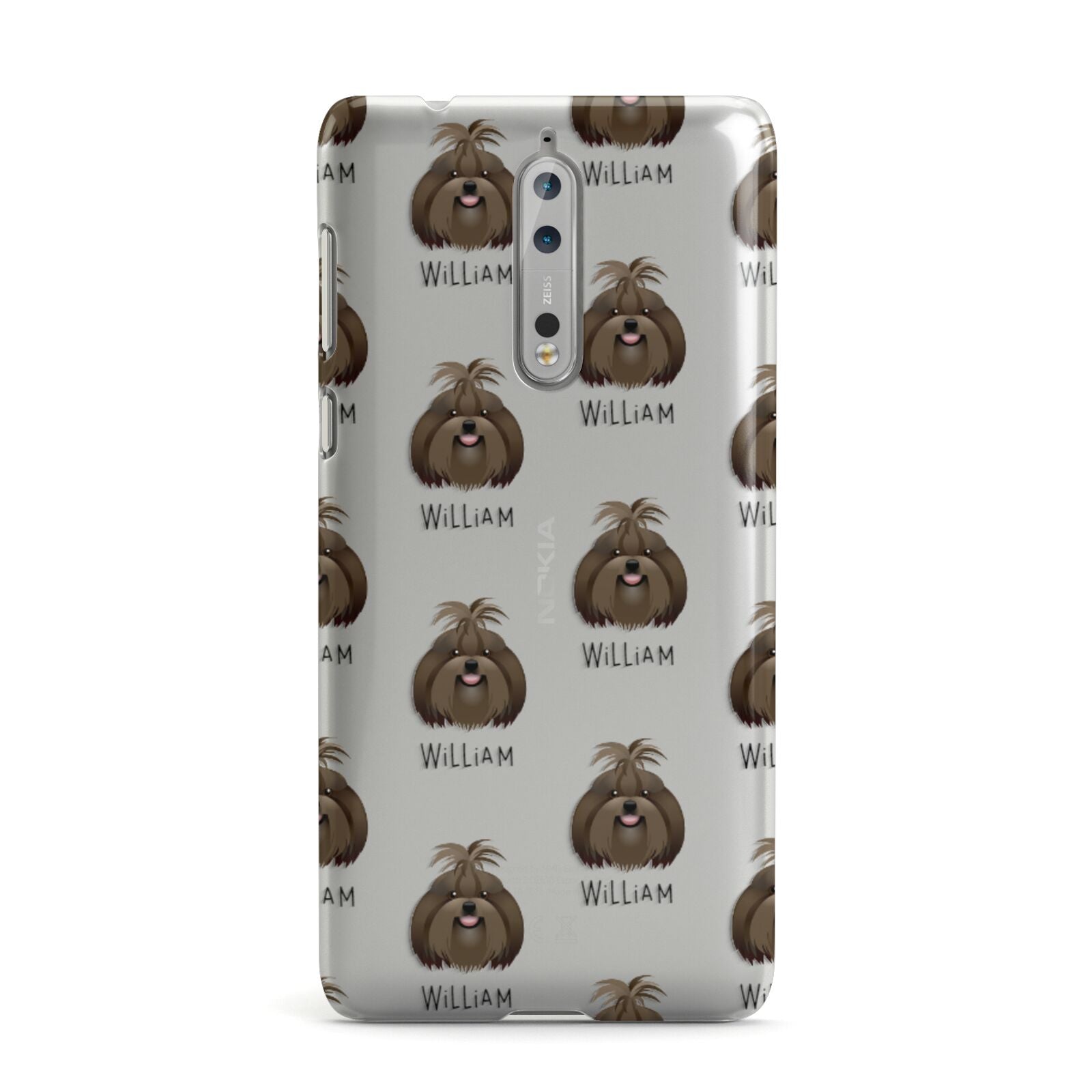 Shih Tzu Icon with Name Nokia Case