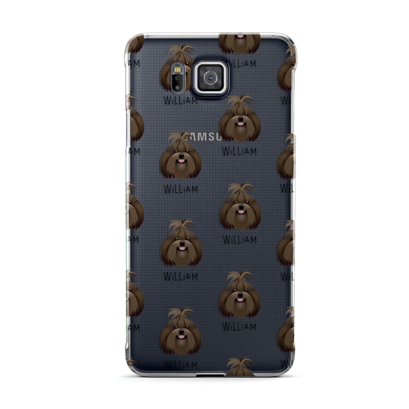 Shih Tzu Icon with Name Samsung Galaxy Alpha Case