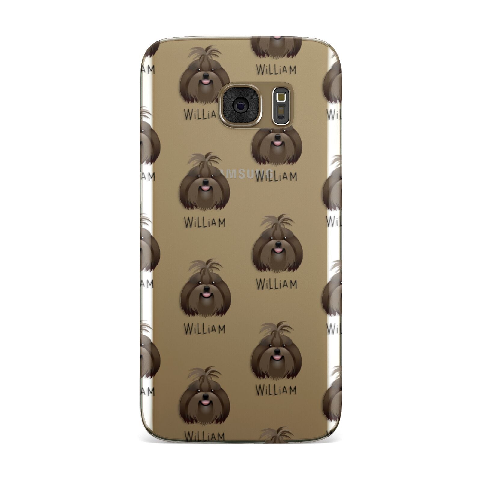 Shih Tzu Icon with Name Samsung Galaxy Case