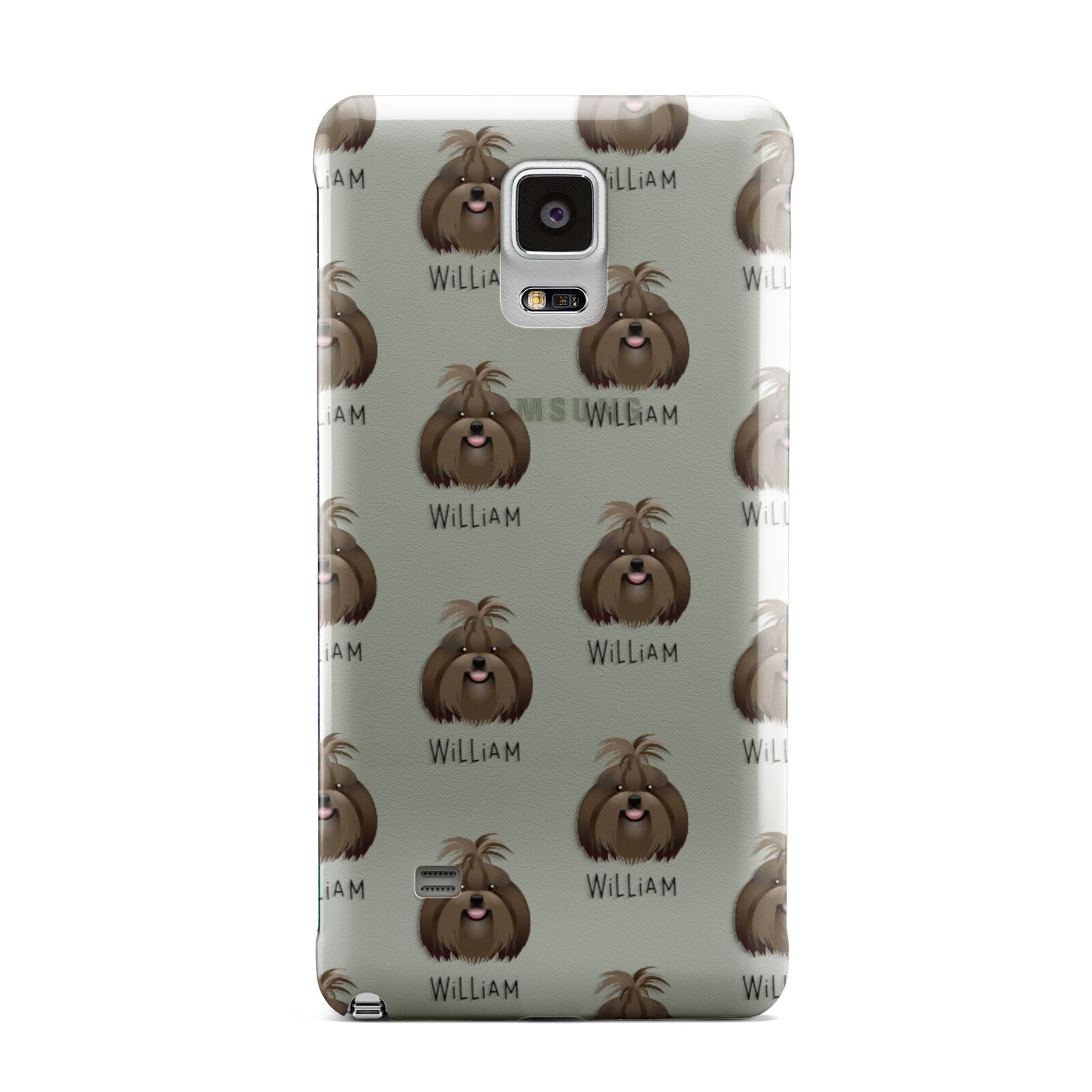 Shih Tzu Icon with Name Samsung Galaxy Note 4 Case