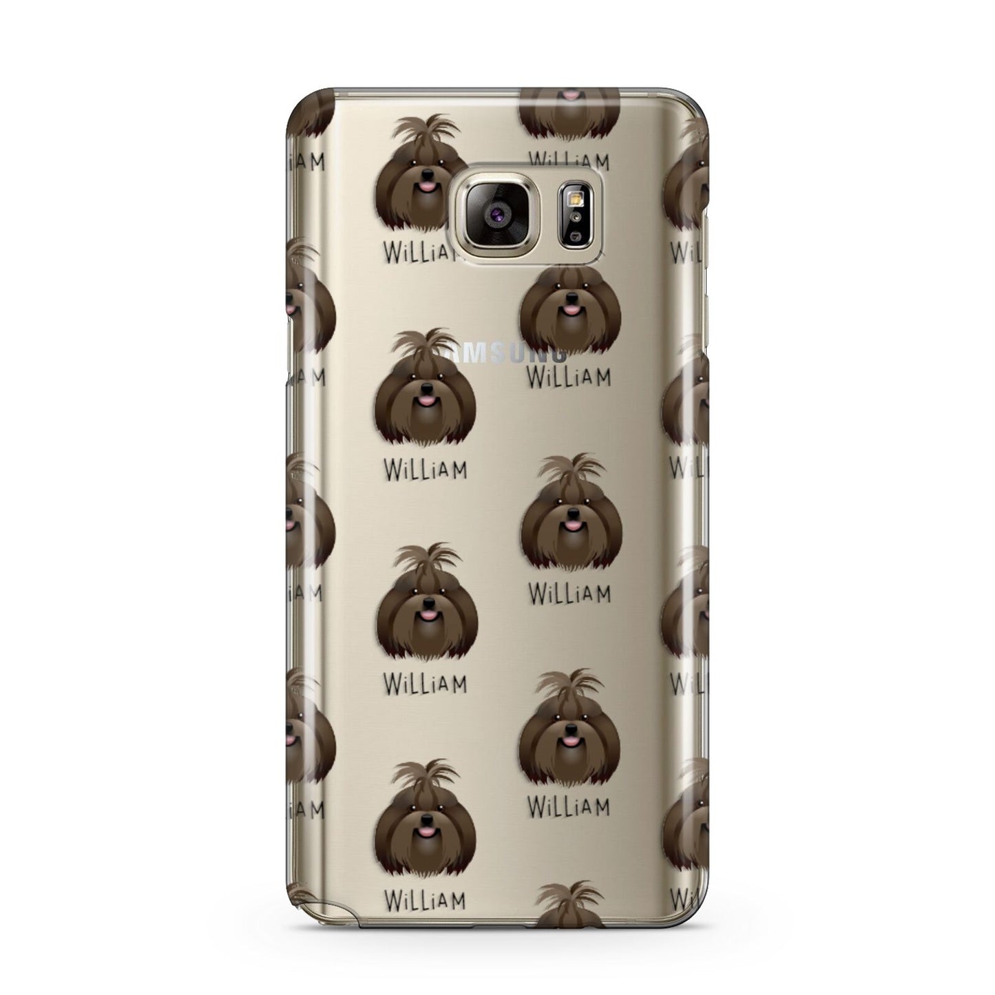 Shih Tzu Icon with Name Samsung Galaxy Note 5 Case