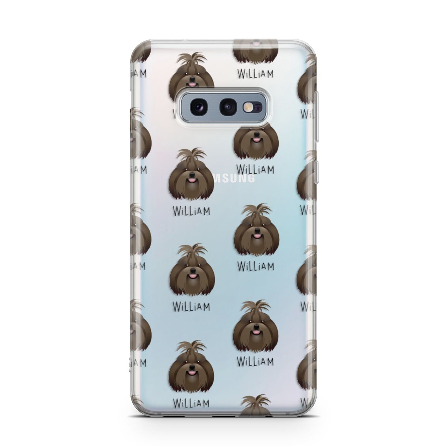 Shih Tzu Icon with Name Samsung Galaxy S10E Case