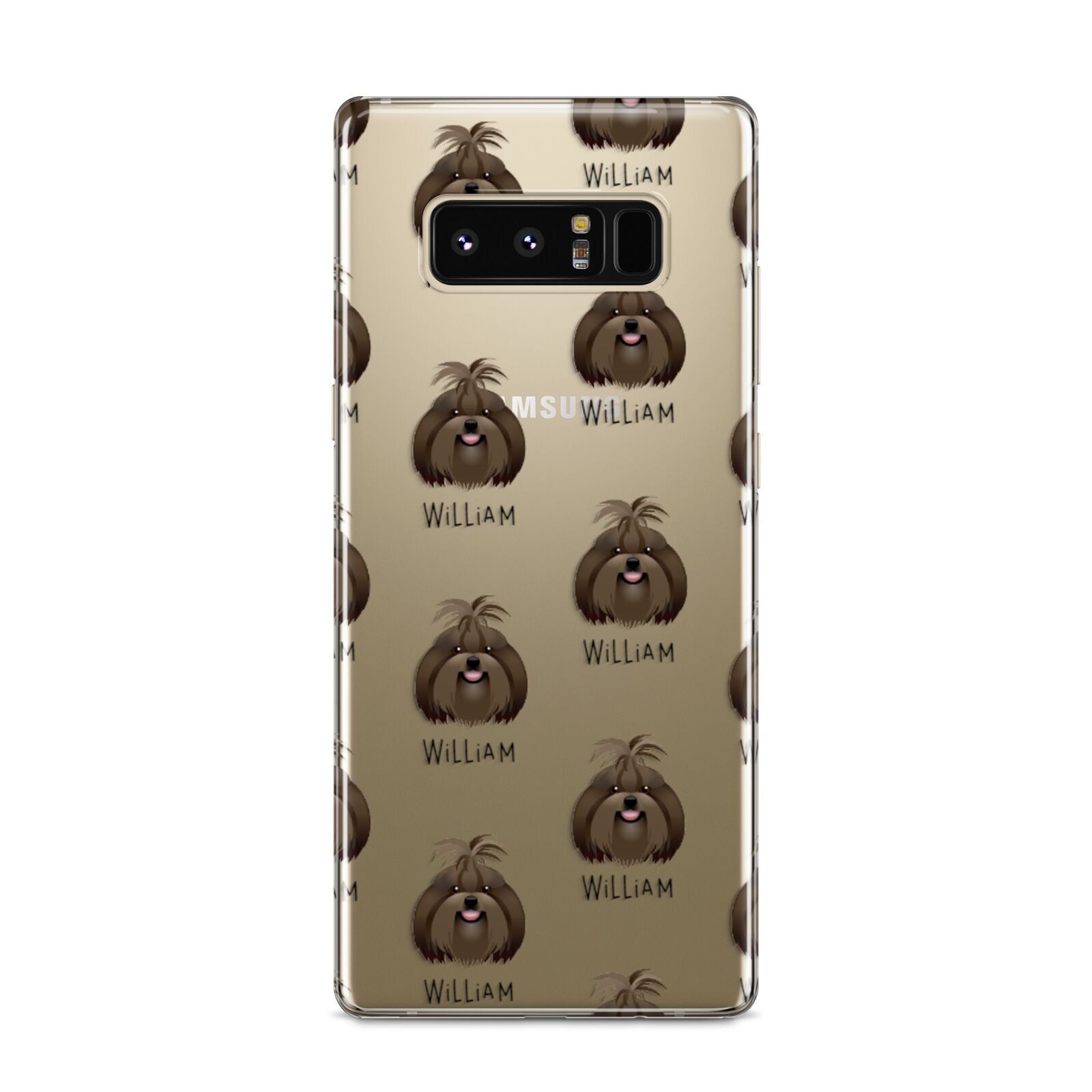 Shih Tzu Icon with Name Samsung Galaxy S8 Case