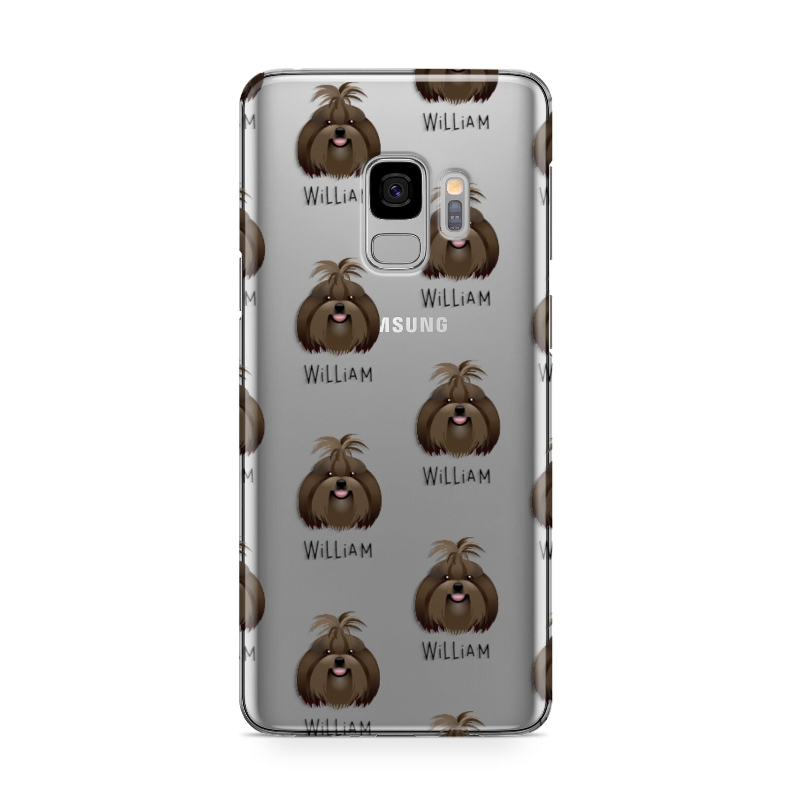 Shih Tzu Icon with Name Samsung Galaxy S9 Case