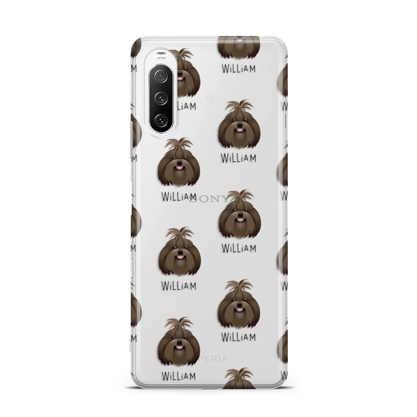 Shih Tzu Icon with Name Sony Xperia 10 III Case