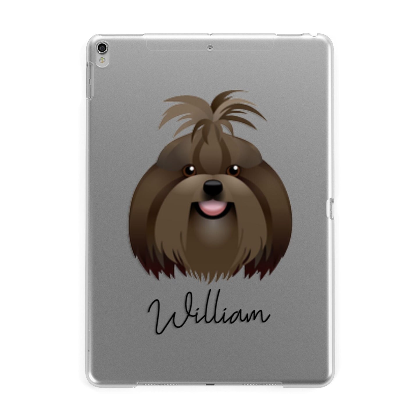 Shih Tzu Personalised Apple iPad Silver Case