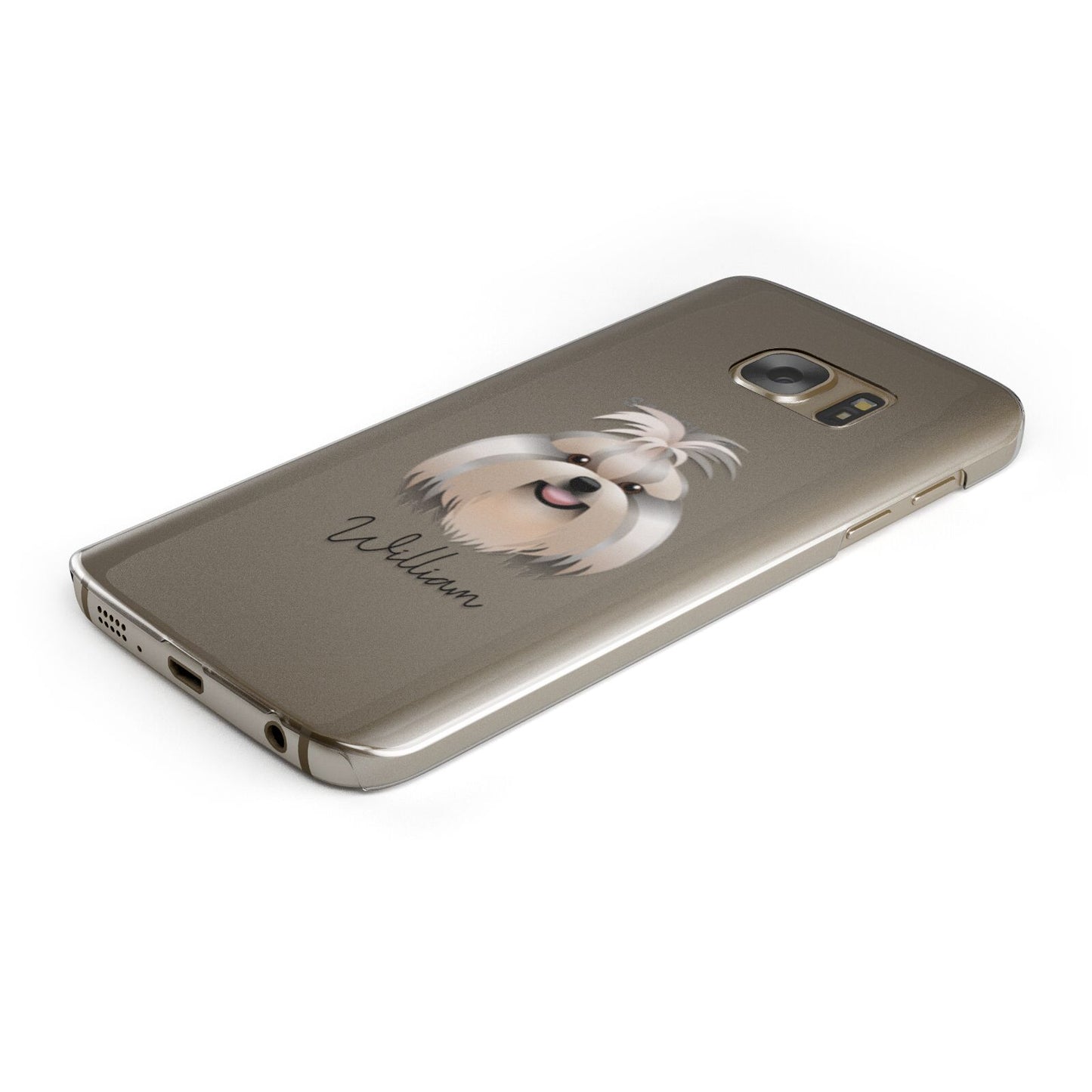 Shih Tzu Personalised Samsung Galaxy Case Bottom Cutout