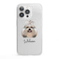 Shih Tzu Personalised iPhone 13 Pro Clear Bumper Case