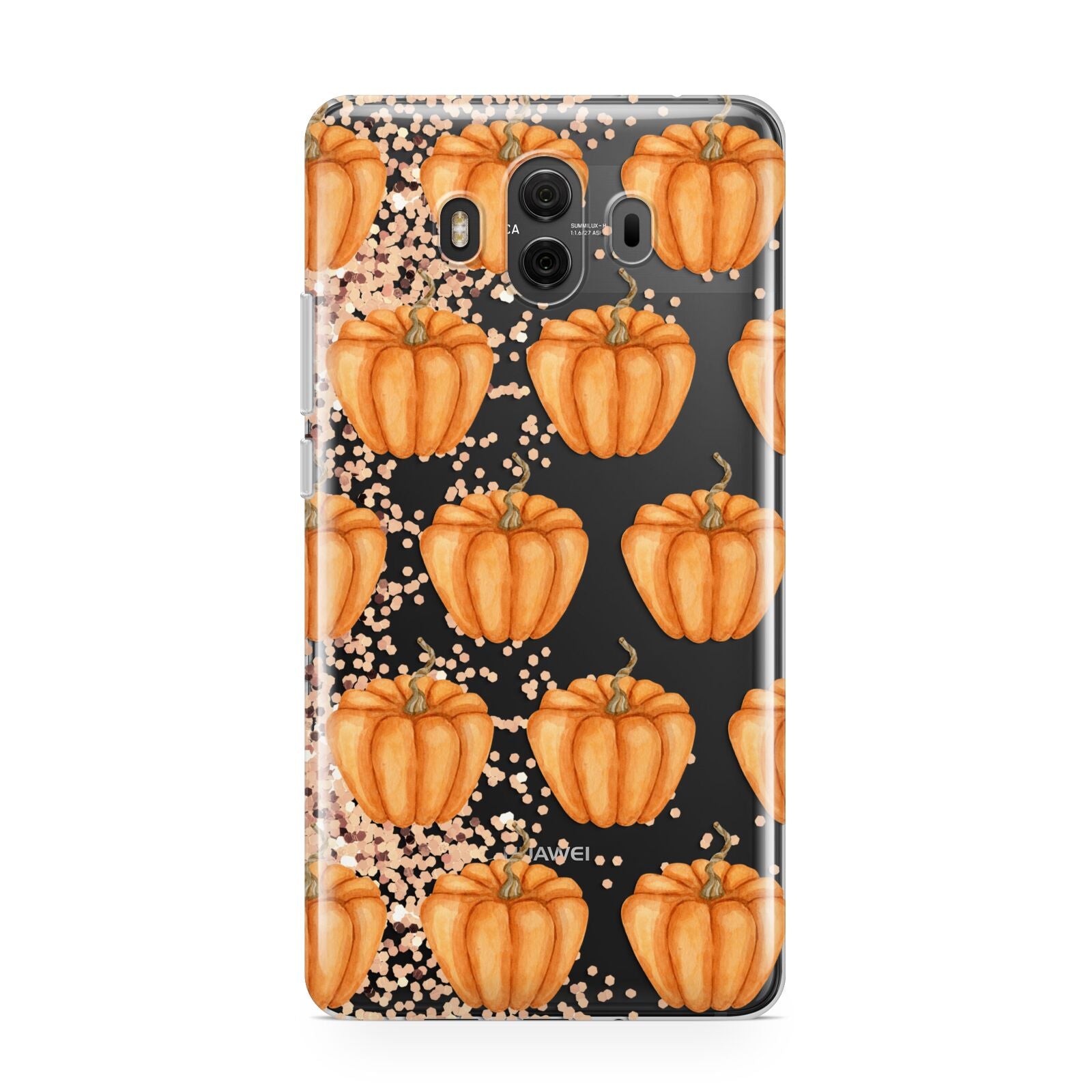 Shimmery Pumpkins Huawei Mate 10 Protective Phone Case