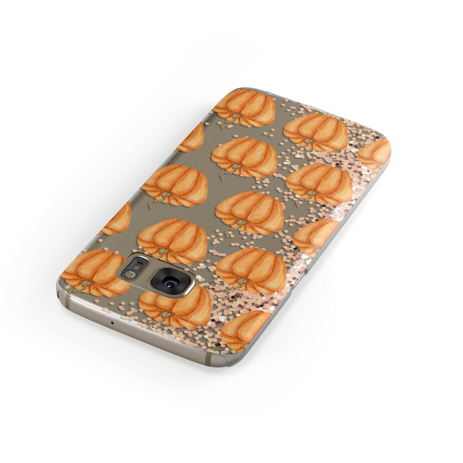 Shimmery Pumpkins Samsung Galaxy Case Front Close Up