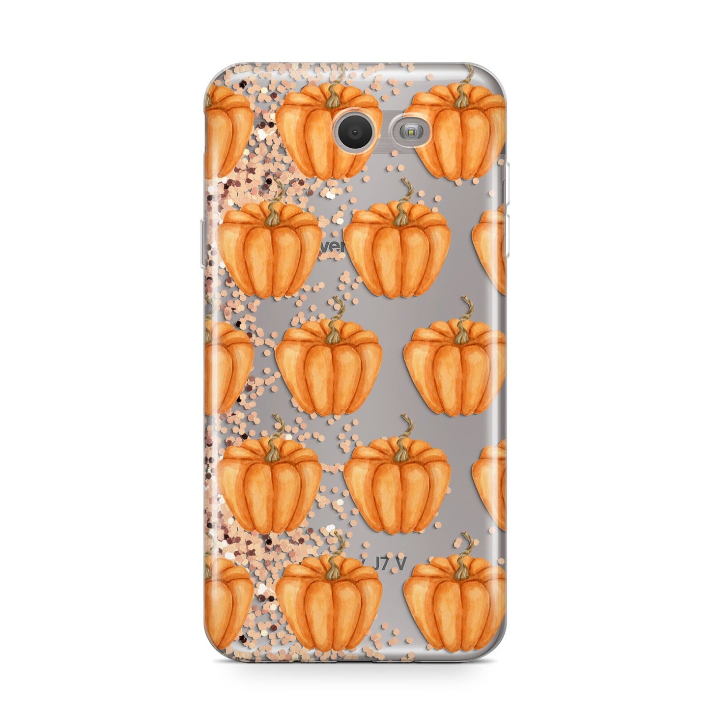 Shimmery Pumpkins Samsung Galaxy J7 2017 Case