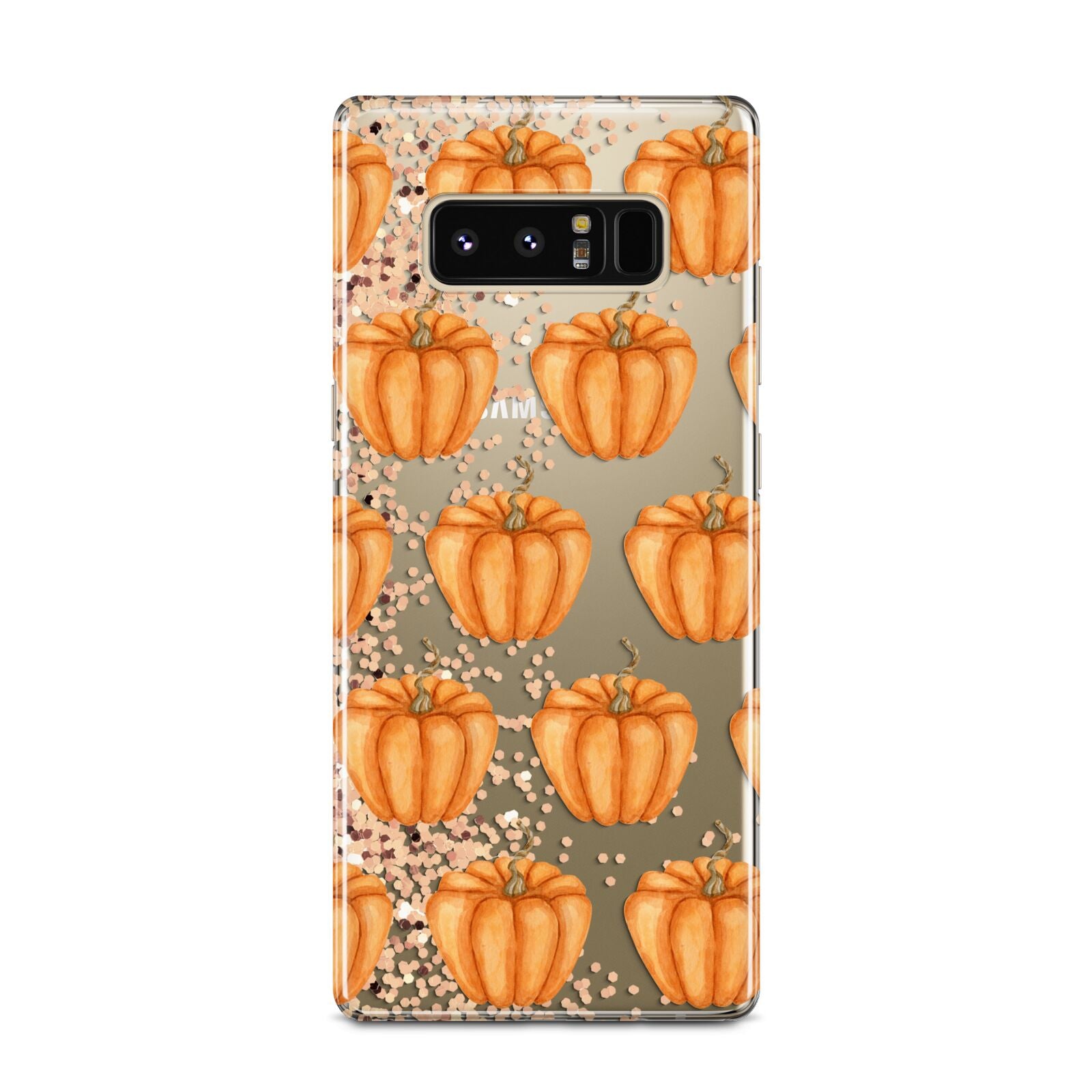 Shimmery Pumpkins Samsung Galaxy Note 8 Case