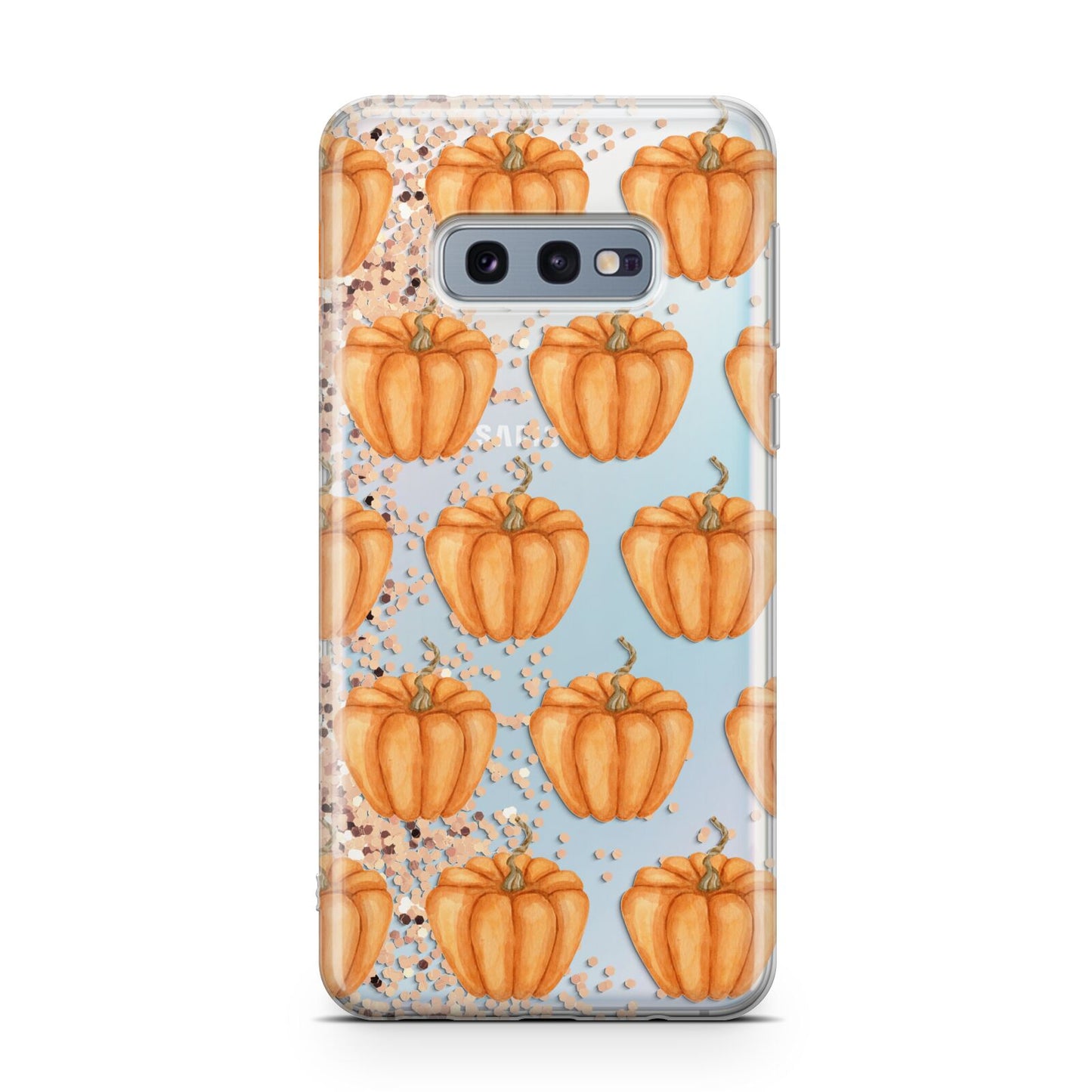 Shimmery Pumpkins Samsung Galaxy S10E Case