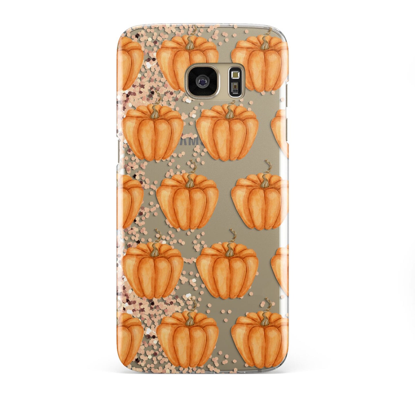 Shimmery Pumpkins Samsung Galaxy S7 Edge Case