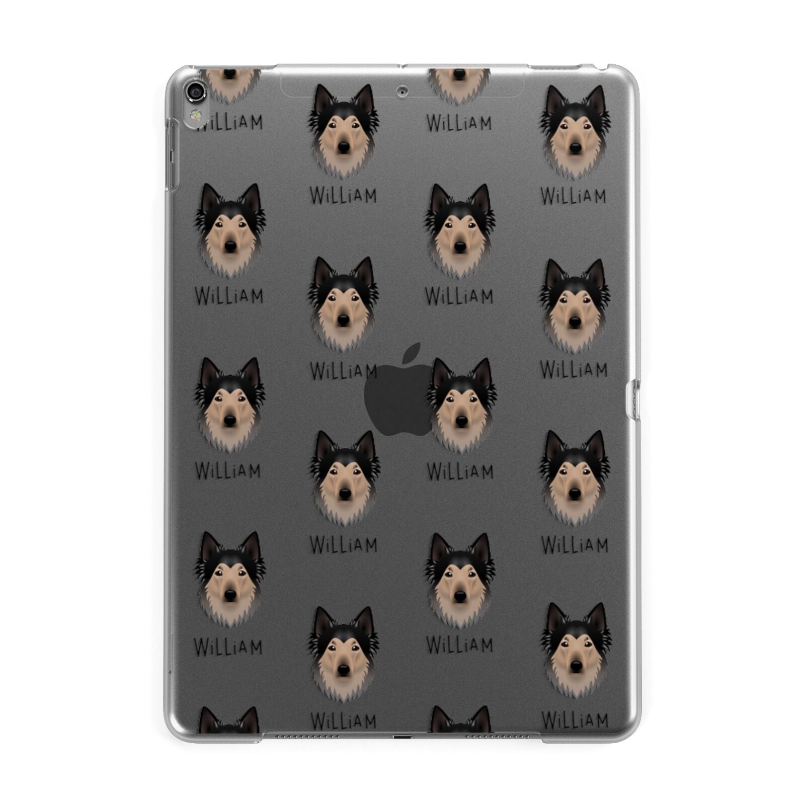 Shollie Icon with Name Apple iPad Grey Case