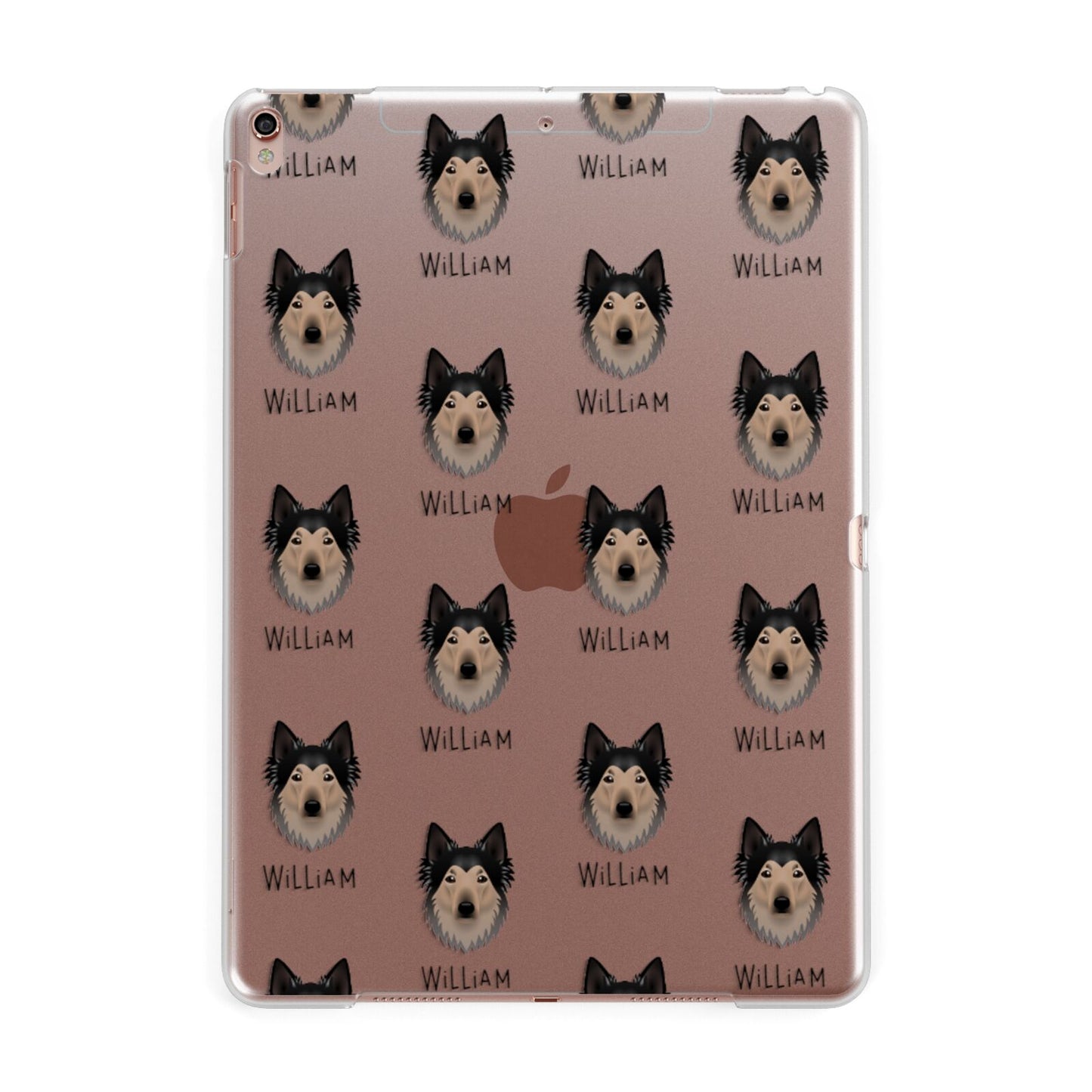 Shollie Icon with Name Apple iPad Rose Gold Case