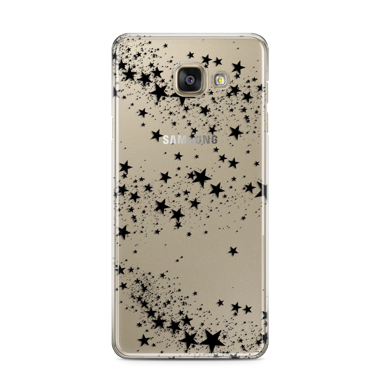 Shooting Stars Samsung Galaxy A3 2016 Case on gold phone