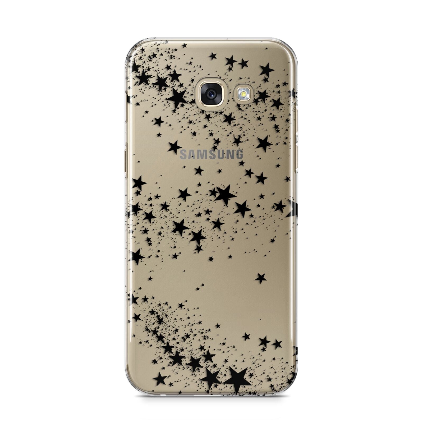 Shooting Stars Samsung Galaxy A5 2017 Case on gold phone