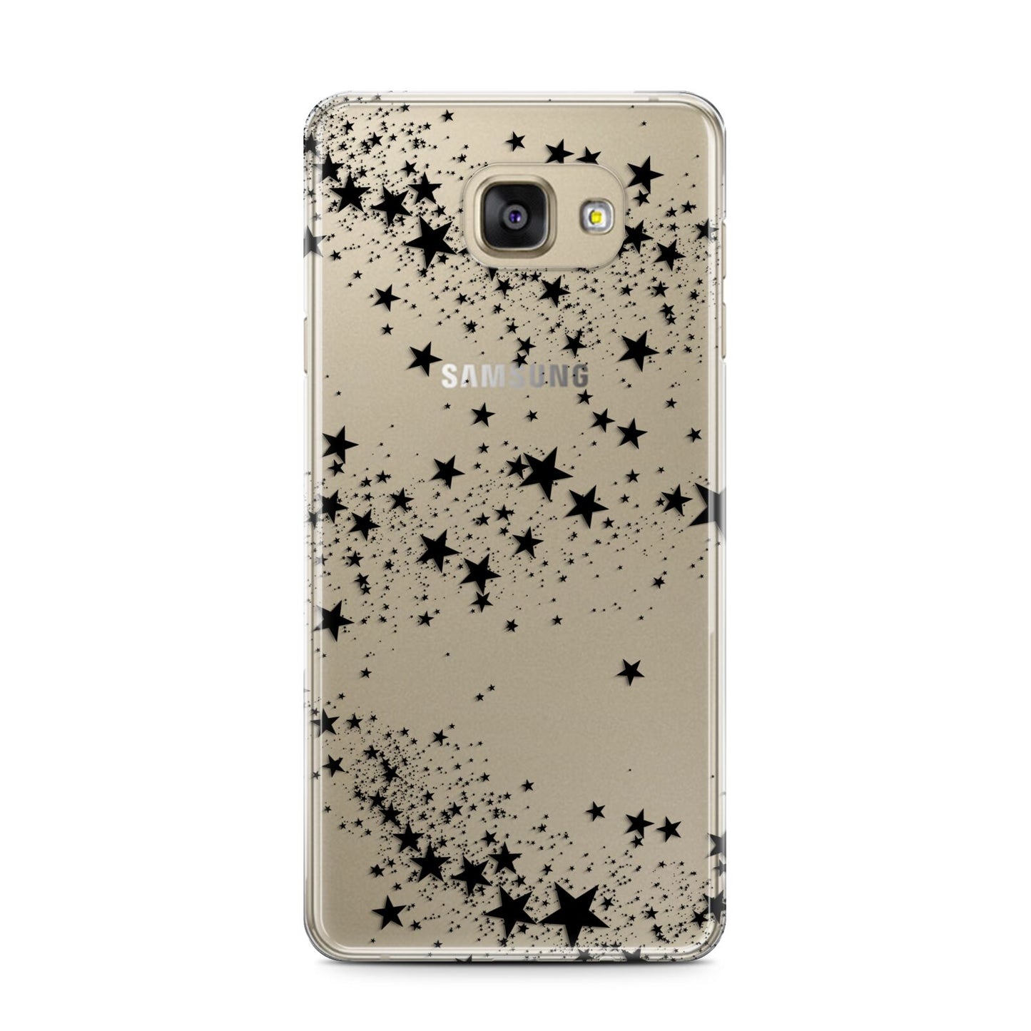 Shooting Stars Samsung Galaxy A7 2016 Case on gold phone