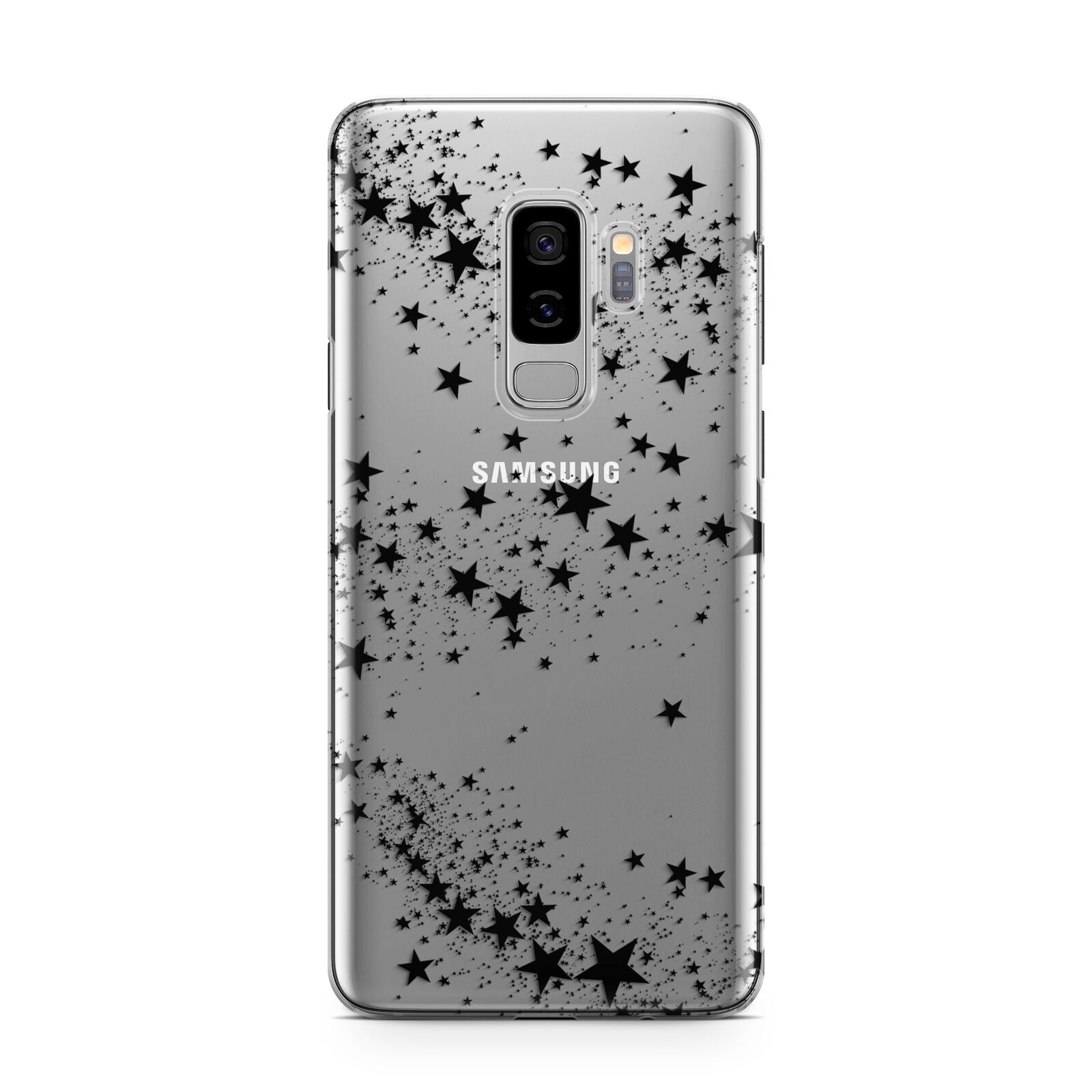 Shooting Stars Samsung Galaxy S9 Plus Case on Silver phone