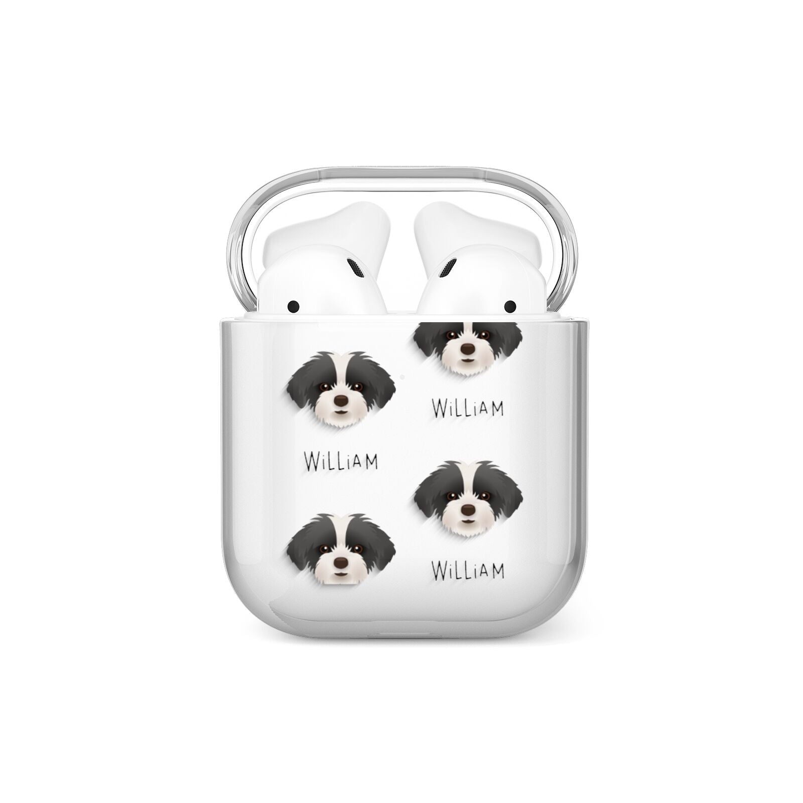 Shorkie Icon with Name AirPods Case