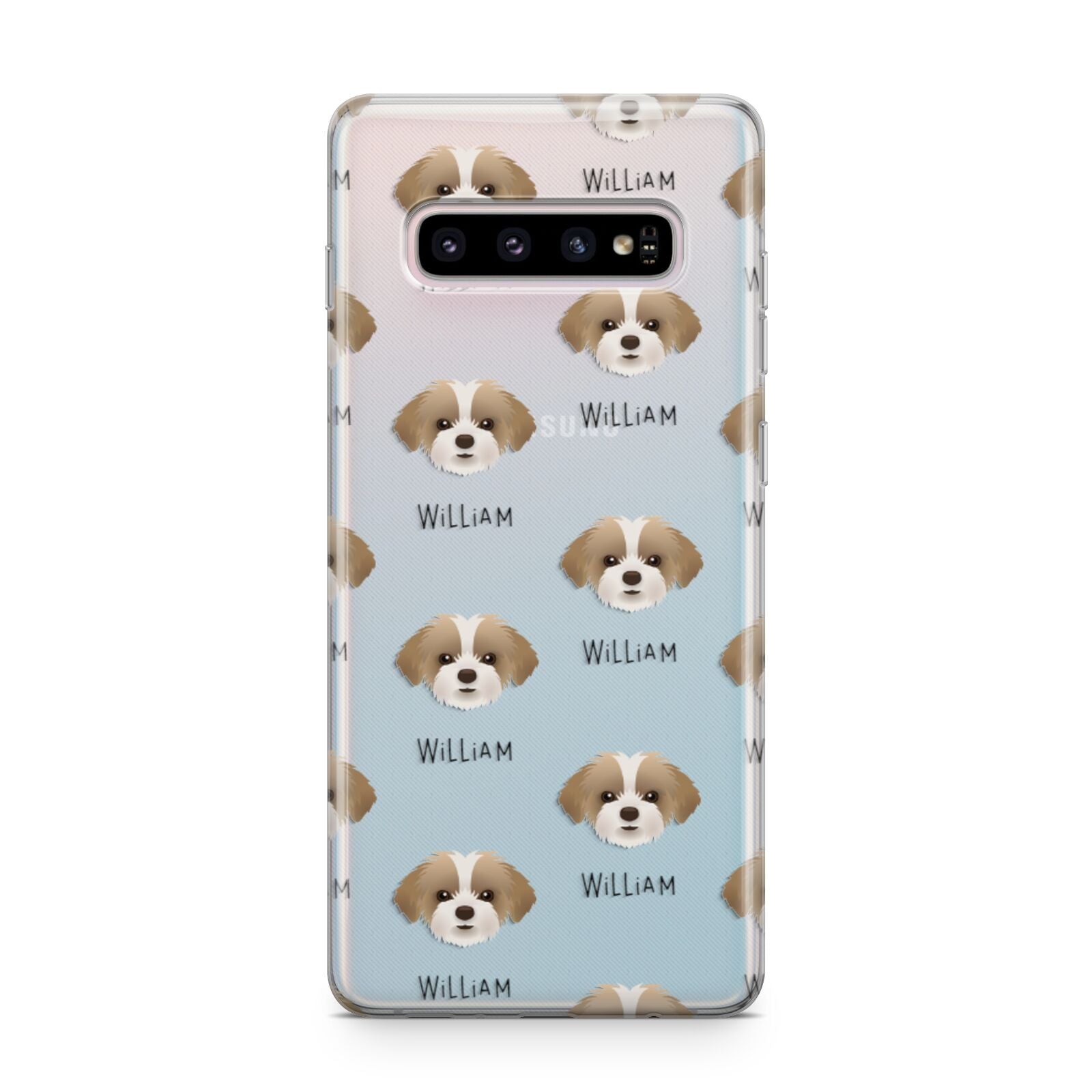 Shorkie Icon with Name Samsung Galaxy S10 Plus Case