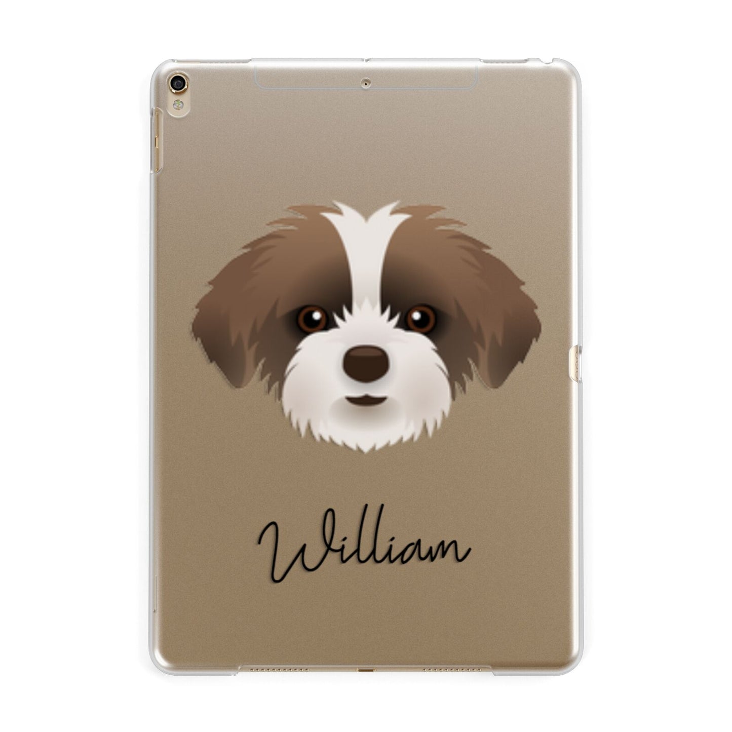 Shorkie Personalised Apple iPad Gold Case