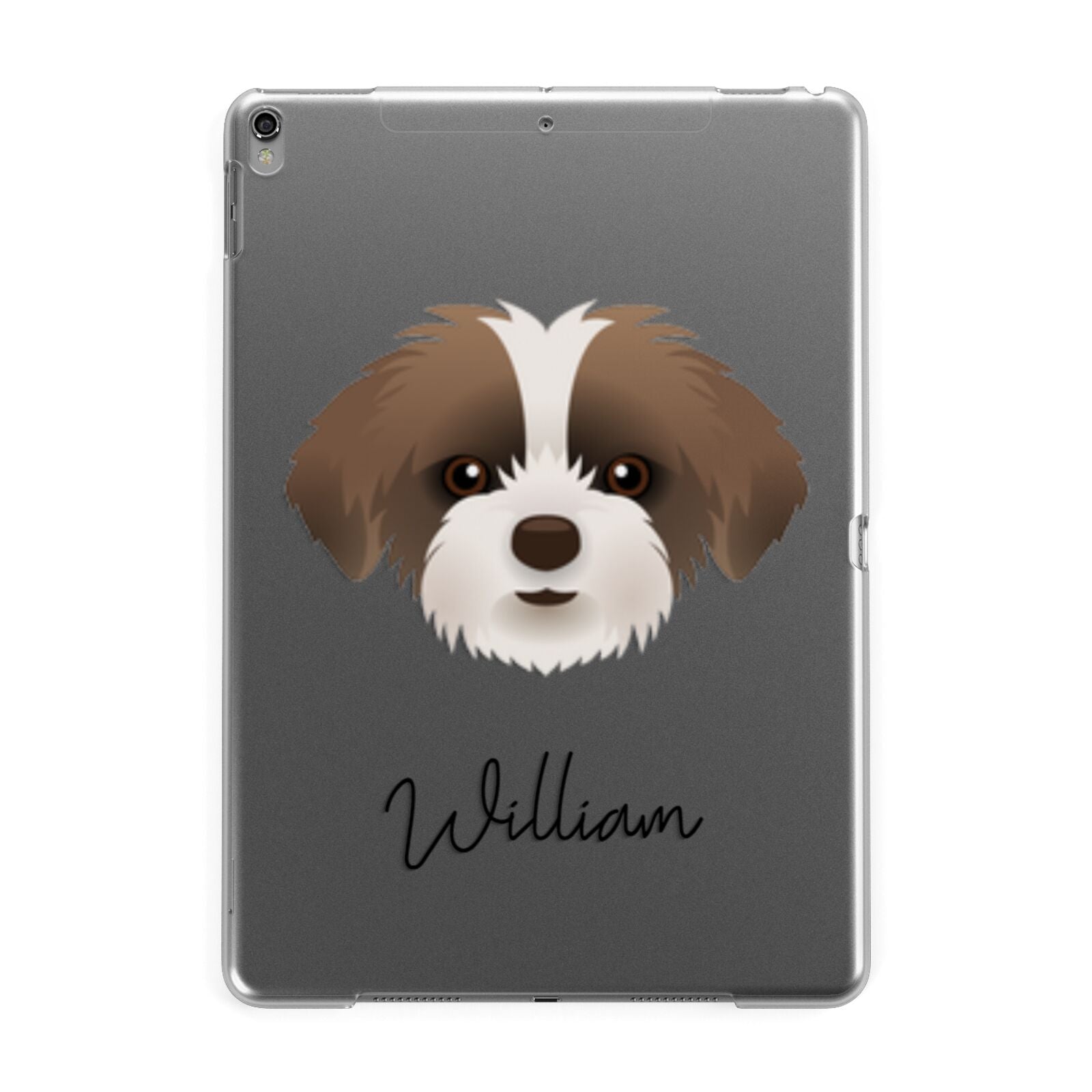 Shorkie Personalised Apple iPad Grey Case