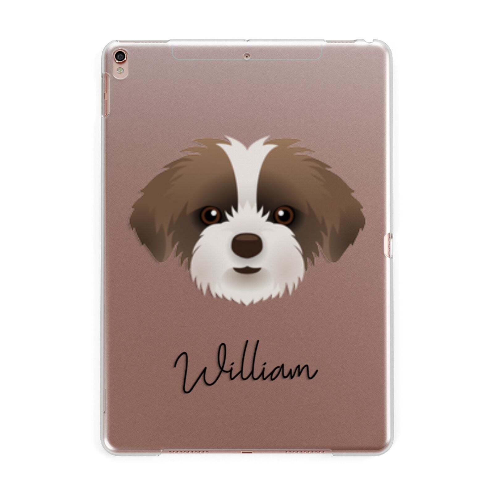 Shorkie Personalised Apple iPad Rose Gold Case