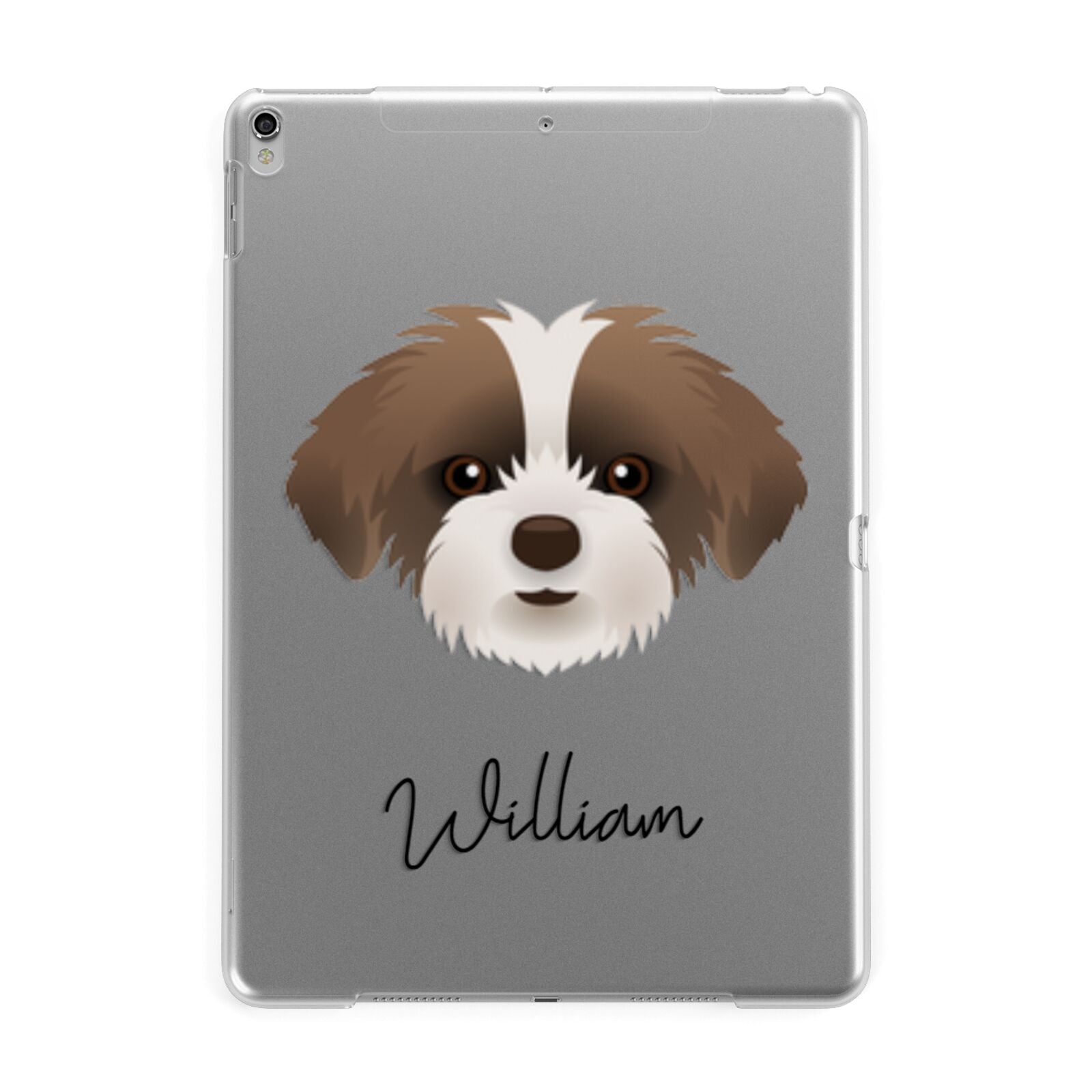 Shorkie Personalised Apple iPad Silver Case