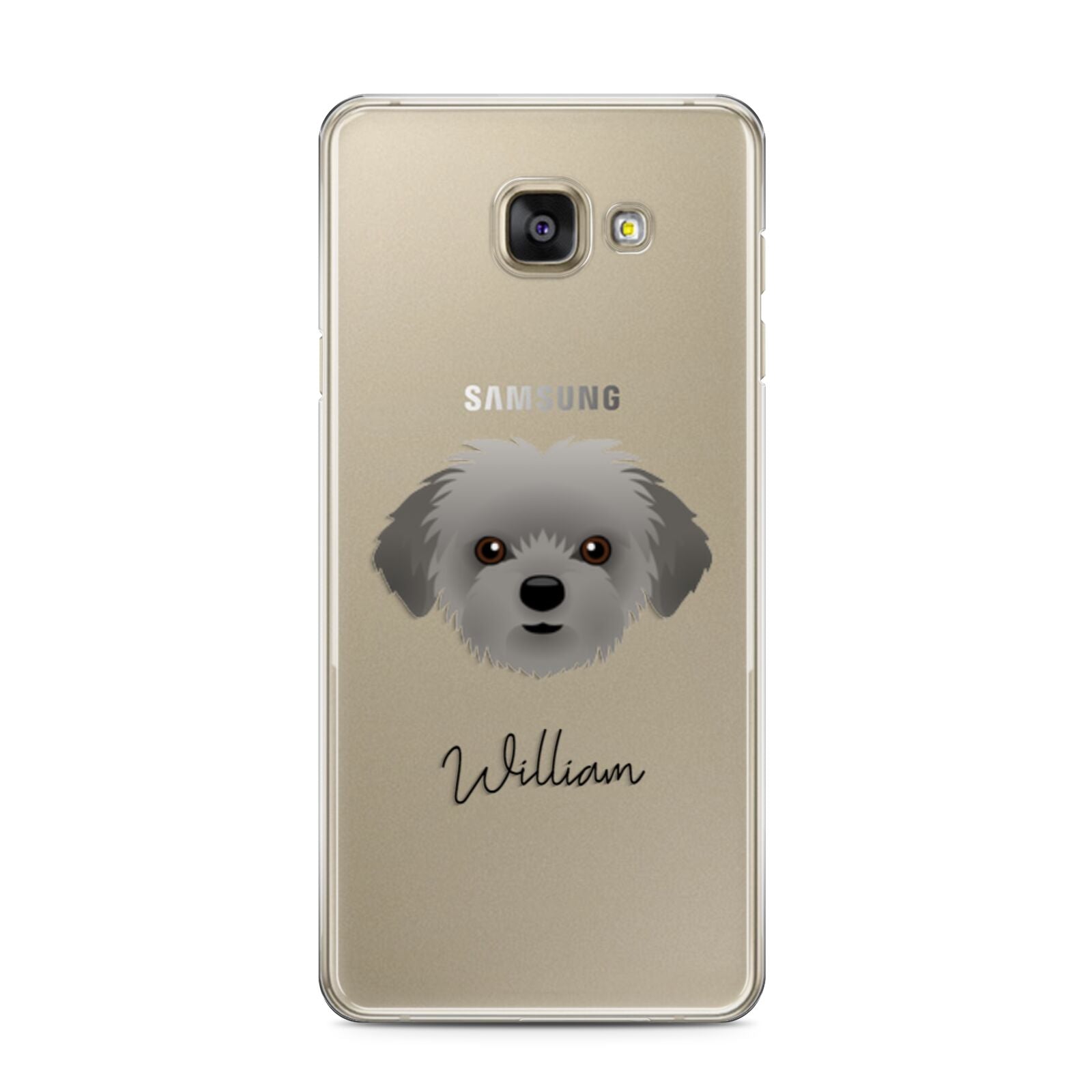 Shorkie Personalised Samsung Galaxy A3 2016 Case on gold phone