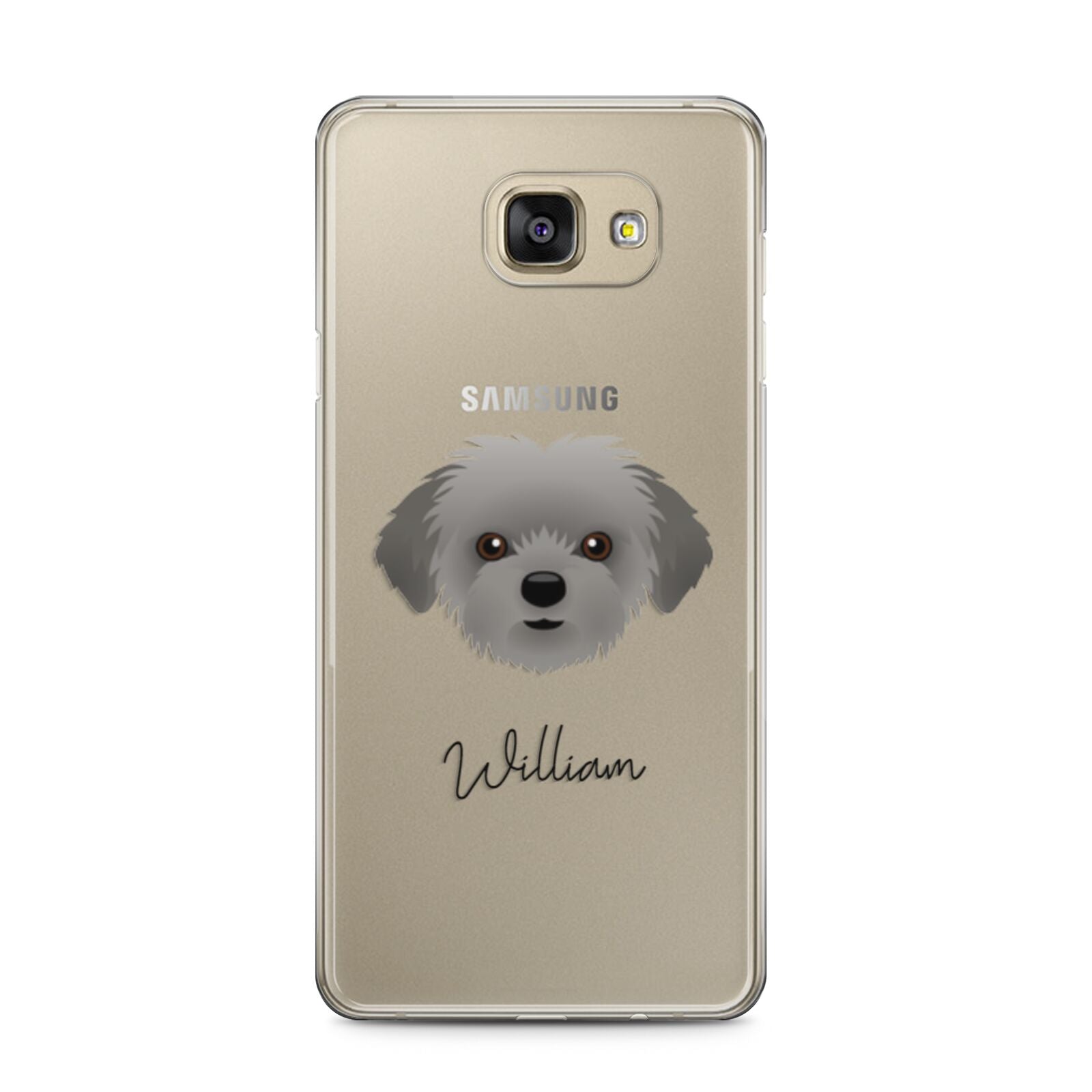 Shorkie Personalised Samsung Galaxy A5 2016 Case on gold phone