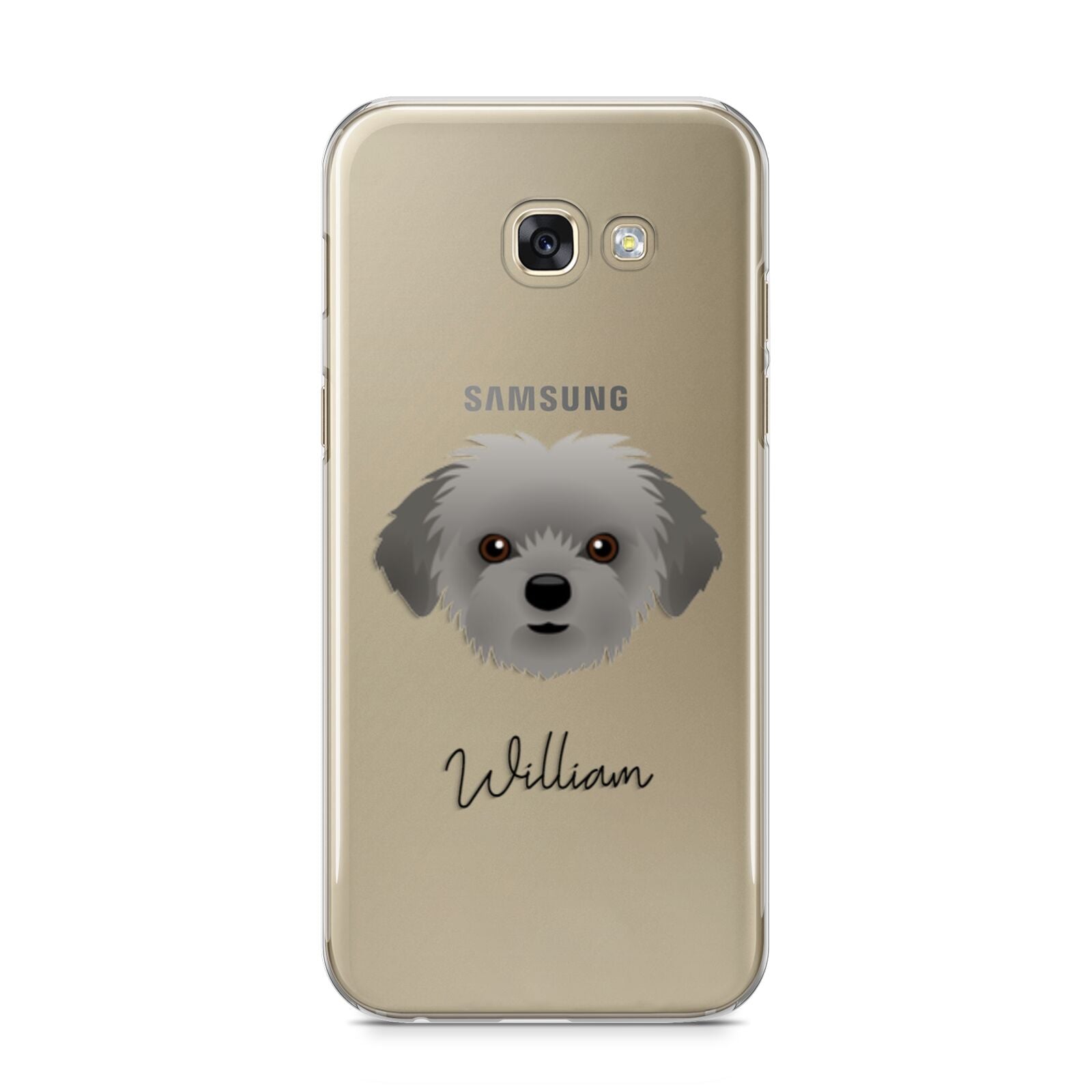 Shorkie Personalised Samsung Galaxy A5 2017 Case on gold phone