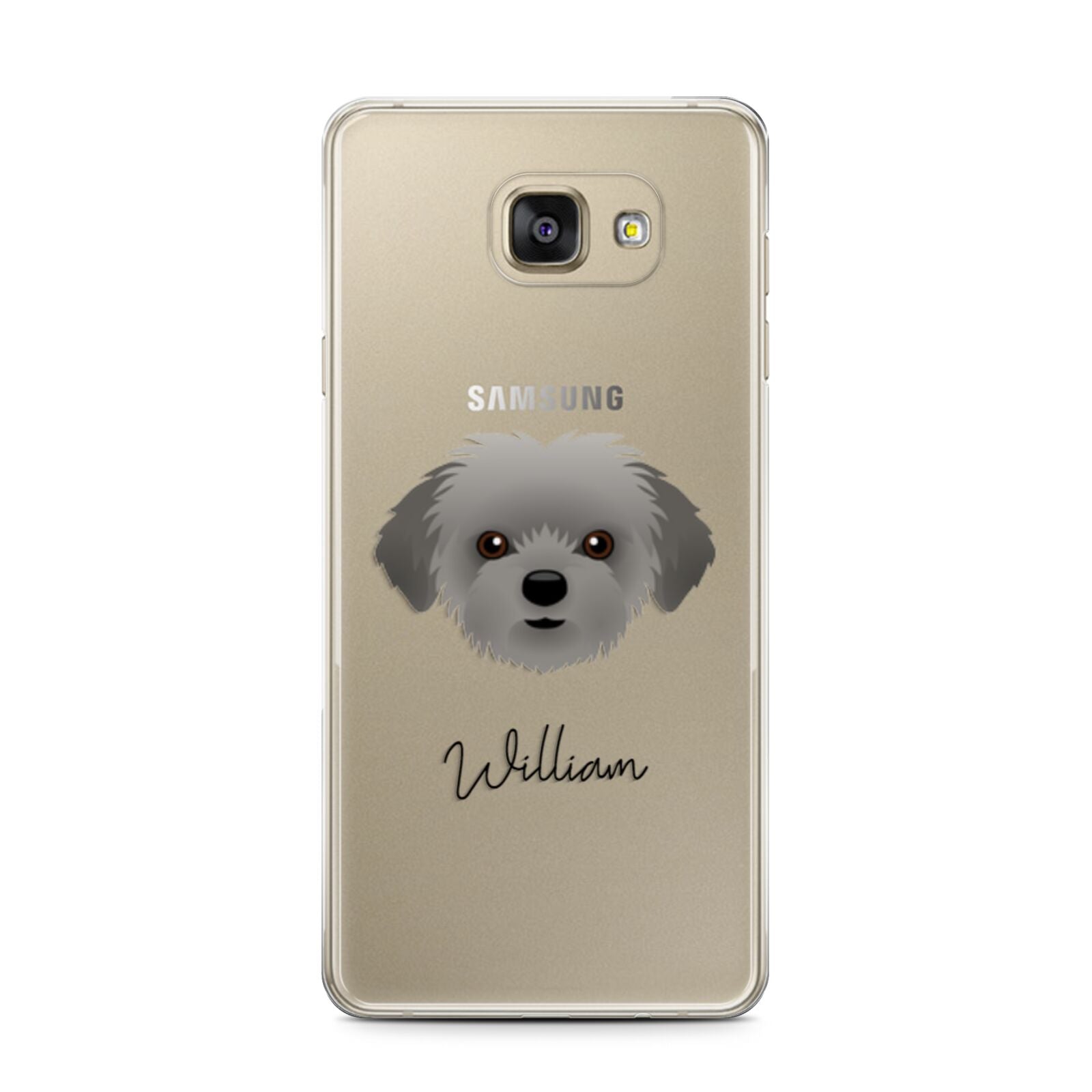Shorkie Personalised Samsung Galaxy A7 2016 Case on gold phone