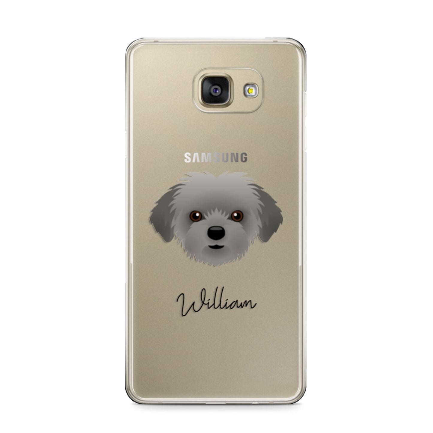 Shorkie Personalised Samsung Galaxy A9 2016 Case on gold phone