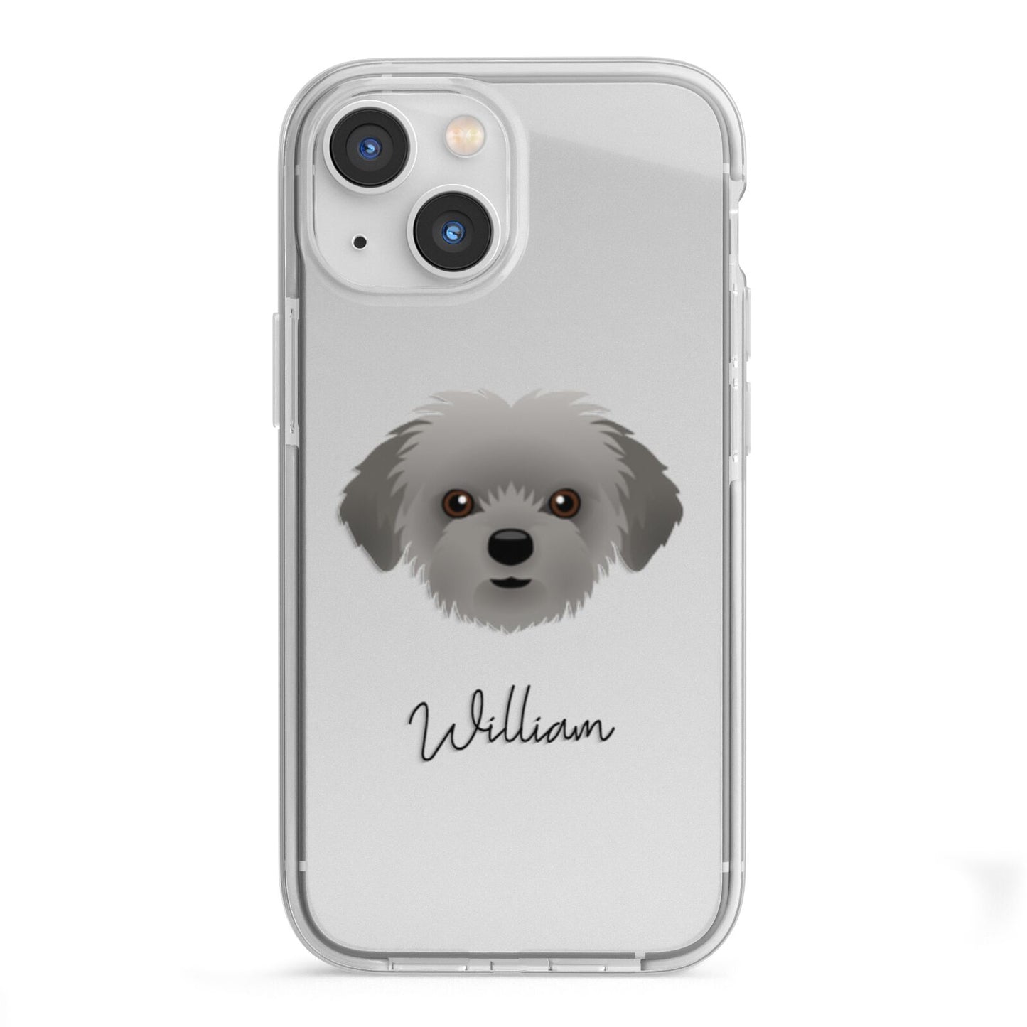 Shorkie Personalised iPhone 13 Mini TPU Impact Case with White Edges