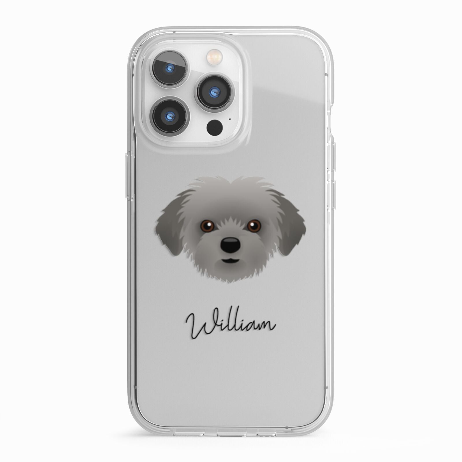 Shorkie Personalised iPhone 13 Pro TPU Impact Case with White Edges