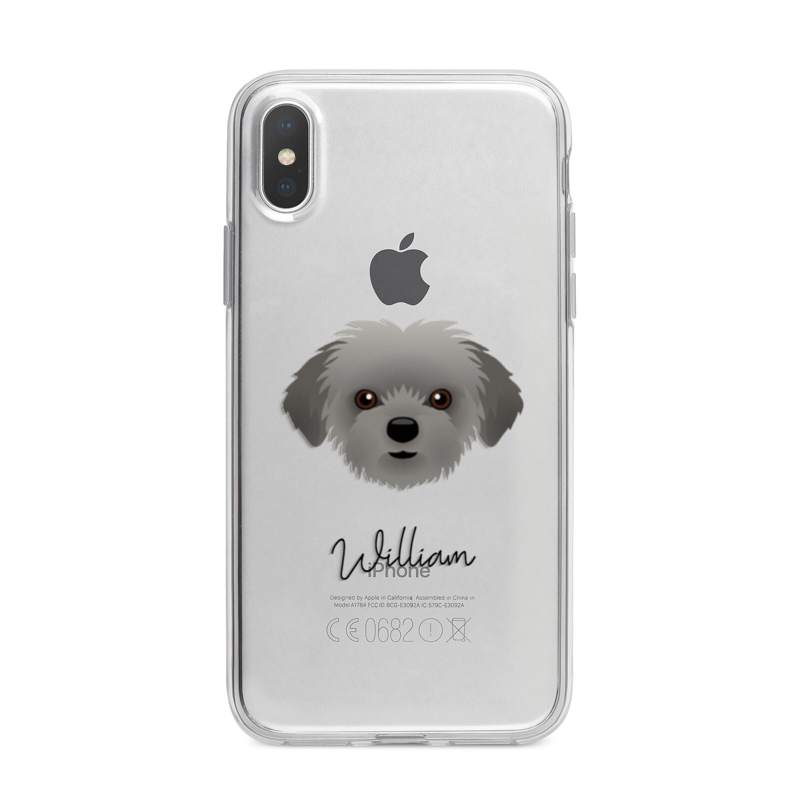 Shorkie Personalised iPhone X Bumper Case on Silver iPhone Alternative Image 1