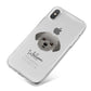 Shorkie Personalised iPhone X Bumper Case on Silver iPhone