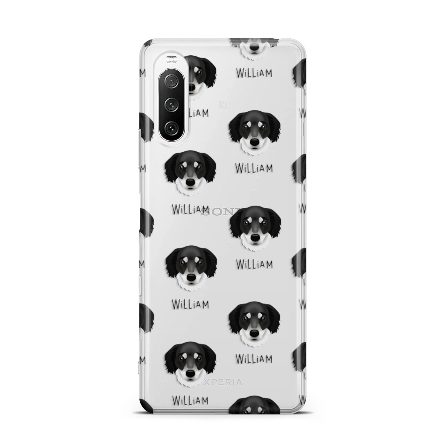 Siberian Cocker Icon with Name Sony Xperia 10 III Case