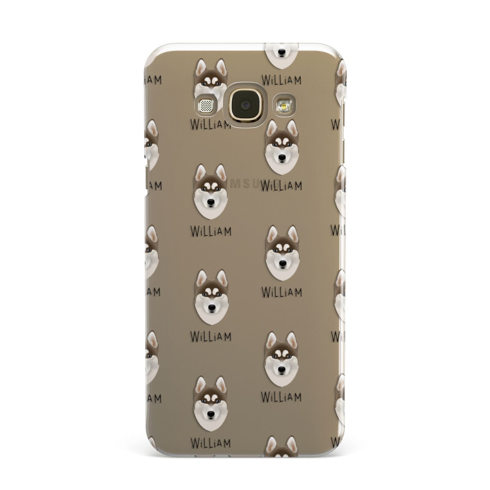 Siberian Husky Icon with Name Samsung Galaxy A8 Case