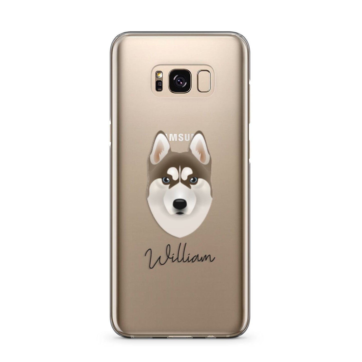 Siberian Husky Personalised Samsung Galaxy S8 Plus Case