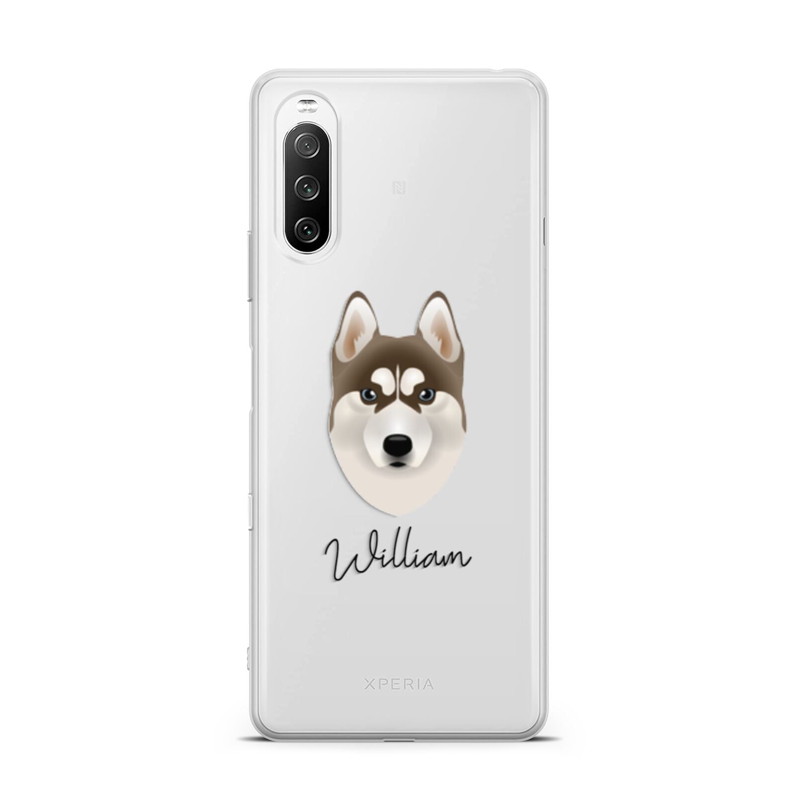 Siberian Husky Personalised Sony Xperia 10 III Case