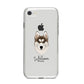 Siberian Husky Personalised iPhone 8 Bumper Case on Silver iPhone