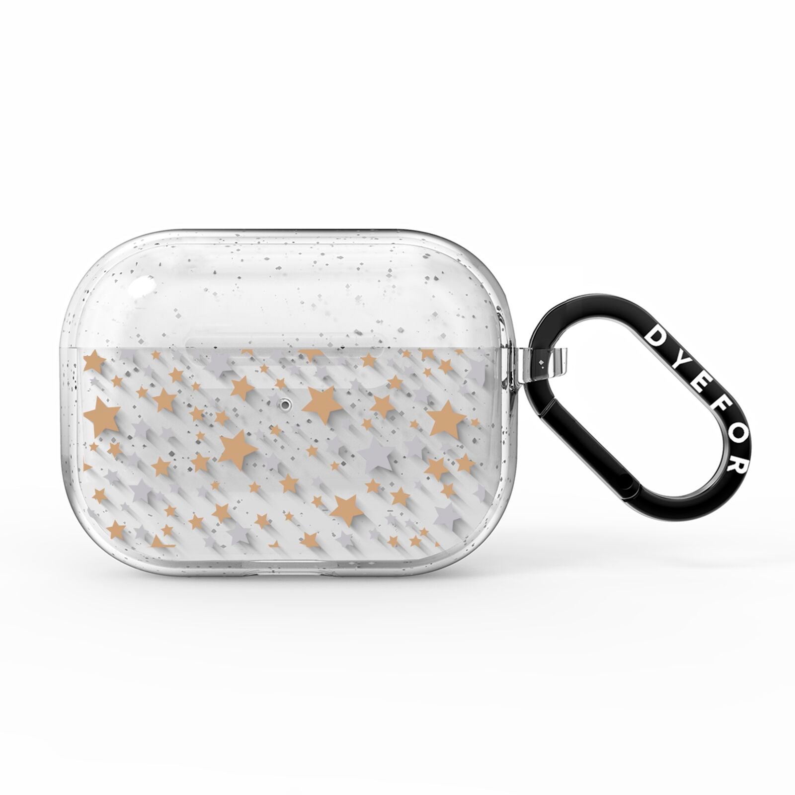 Silver Gold Stars AirPods Pro Glitter Case