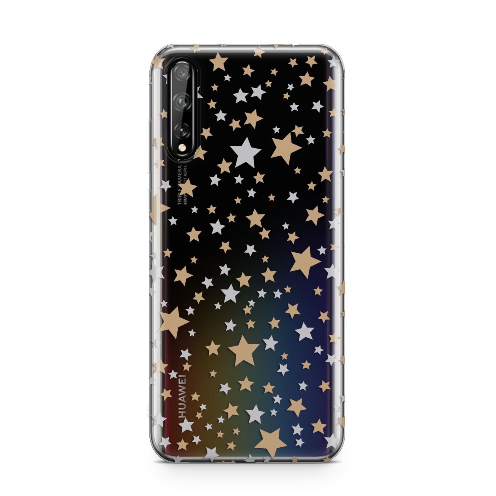 Silver Gold Stars Huawei Enjoy 10s Phone Case